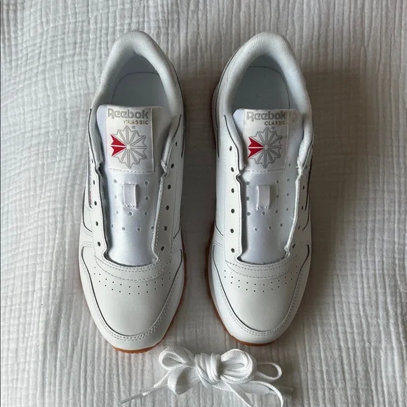 NWT/NIB • Reebok Women's Classic White Leather Sneakers • Women’s US 7.5 - Picture 5 of 14